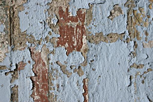 Free Stock Photo of Peeled paint on a brick wall