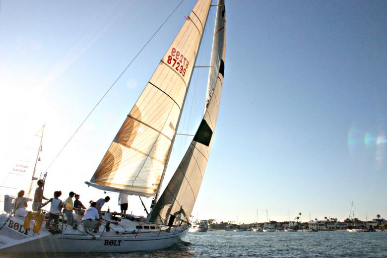 Free stock image of People on a sailboat created by shaun newcomb