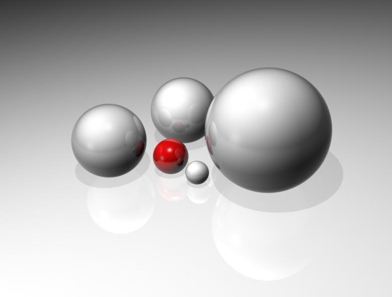 Free stock image of Reflecting Spheres created by Bjorgvin