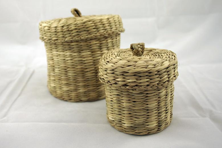 Free stock image of 2 weaved baskets created by Bjorgvin
