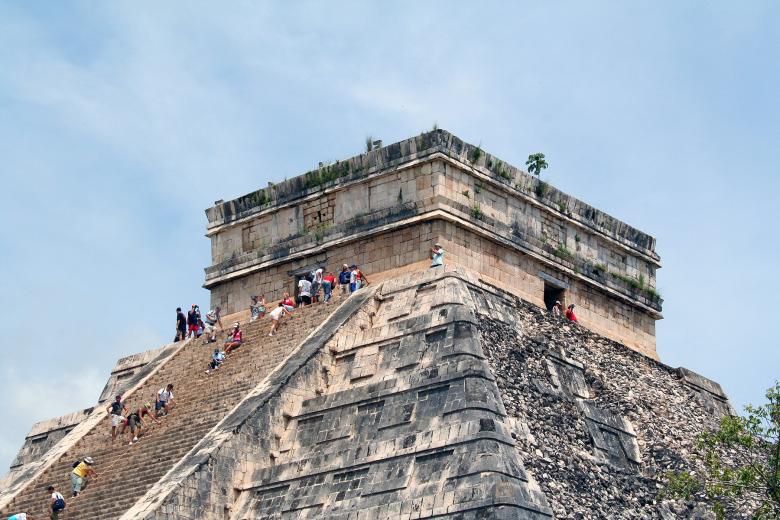 Free stock image of Maya temple, Mexico created by damien van holten