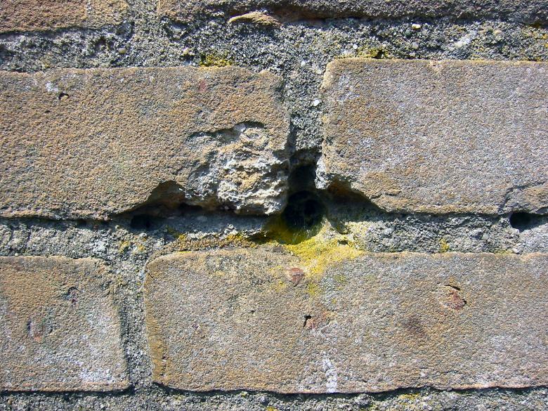Free stock image of Cracked brick wall created by damien van holten