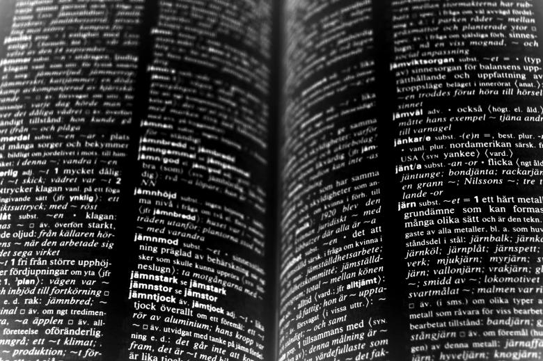 Free stock image of Swedish dictionary created by AD