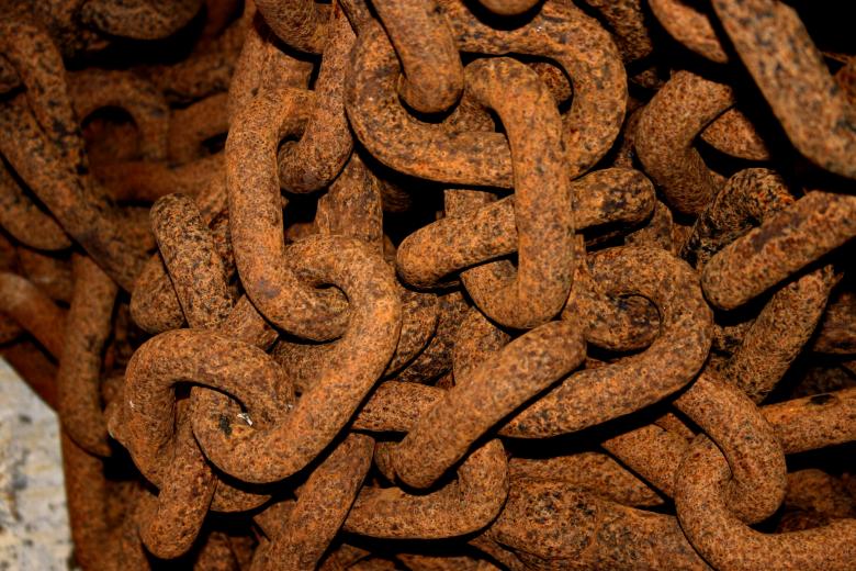 Free stock image of Rusted Chains created by Bjorgvin