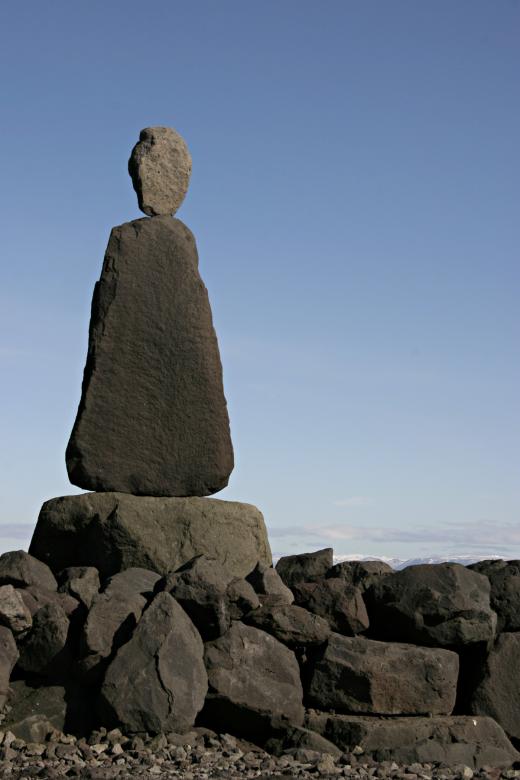 Free stock image of Human like rock sculpture created by Bjorgvin