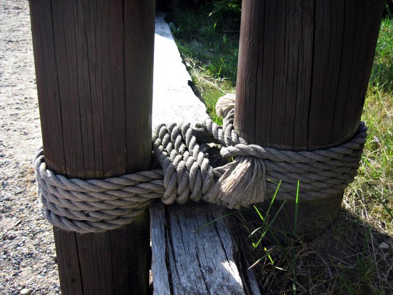 Free stock image of Tied rope created by Bent Arvesen