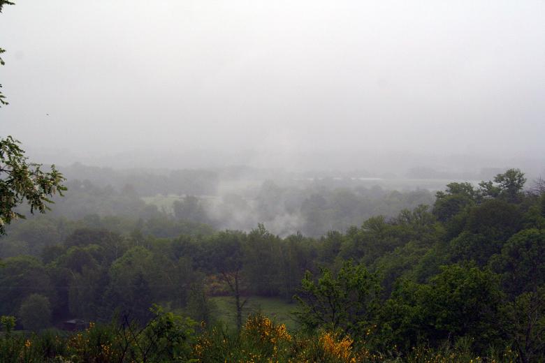 Free stock image of Misty hills created by damien van holten
