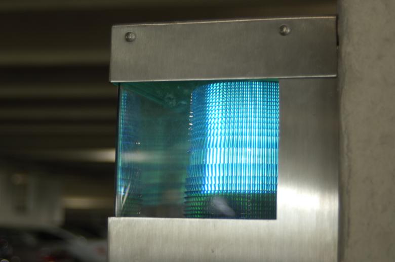Free stock image of Blue light in metal case created by Mark Manalaysay
