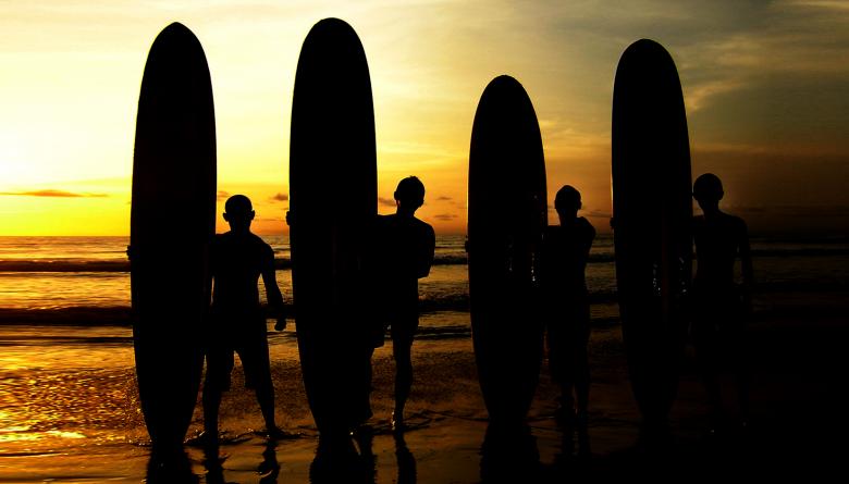 Free stock image of Surfers sunrise created by Didi Supardi