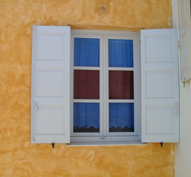 Free stock image of santorini window created by Frank Martin