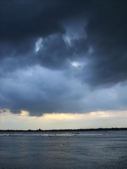 Clouds and river - Free Stock Photo
