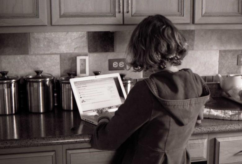 Free stock image of Laptop girl created by Elliot Nevills
