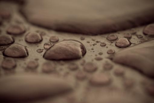 Free Stock Photo of Droplets on wood