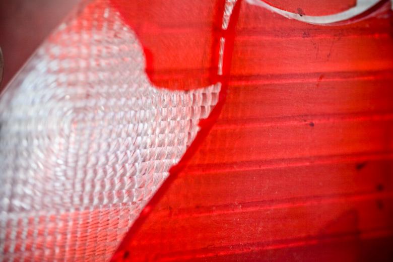 Free stock image of Shattered red and white plastic created by Bjorgvin