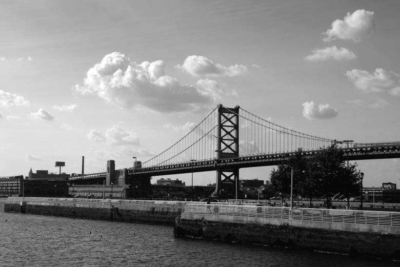 Free stock image of Ben Franklin Bridge created by Nichole
