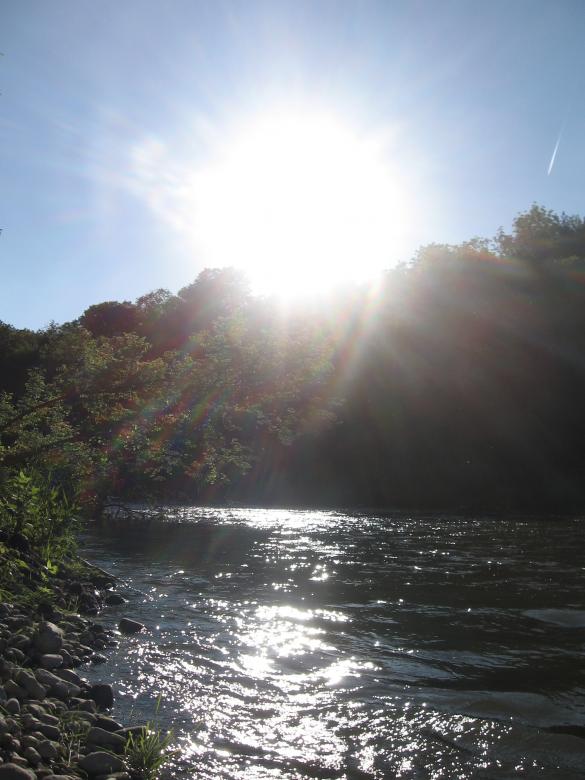 Free stock image of Evening by the river created by Brad