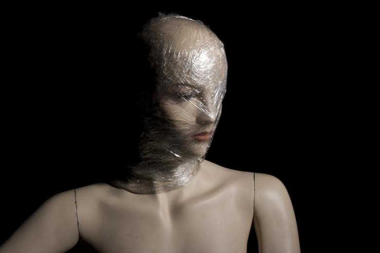 Free stock image of Mannequin with Plastic Over Head created by Bjorgvin
