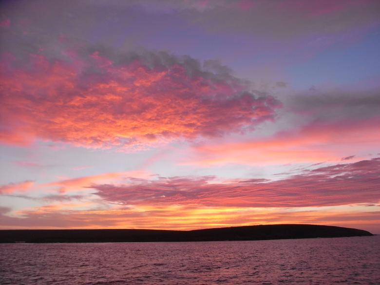 Free stock image of Sunset at sea created by Jackie Skeate