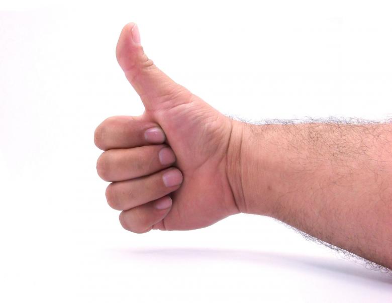 Free stock image of Thumbs Up - Isolated on White Background created by homero chapa