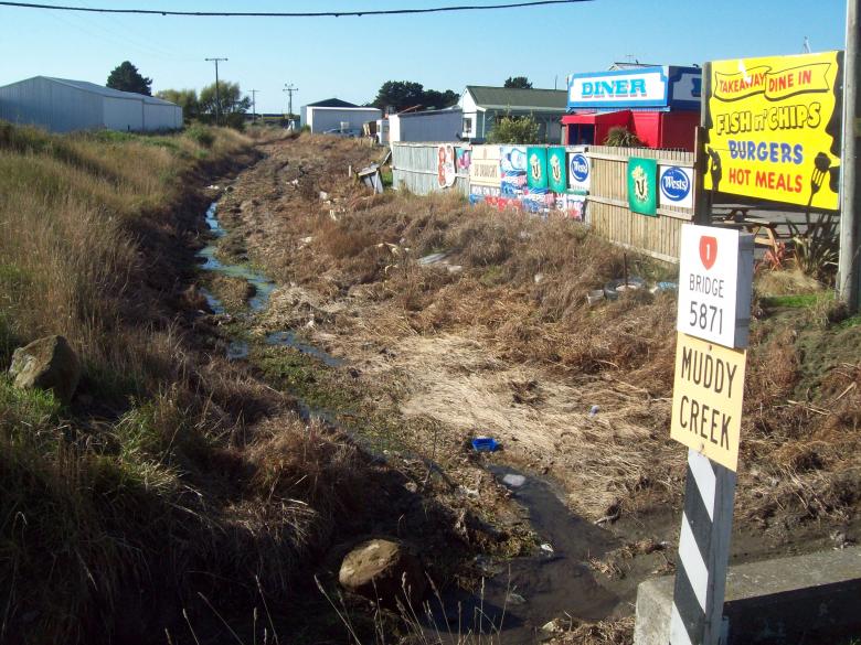 Free stock image of Muddy Creek - Decayed rural environment  created by Peter Alexander Robb
