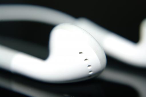 Free Stock Photo of iPod earphones