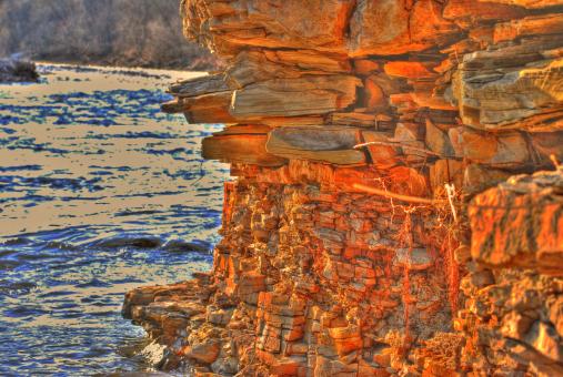 Golden cliff - Free Stock Photo