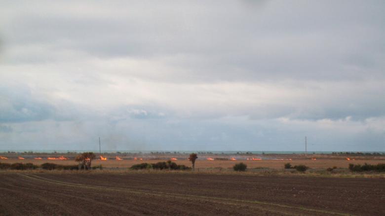 Free stock image of Burning the Wheat Stubble created by Peter Alexander Robb