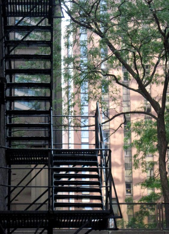 Free stock image of Chicago Fire Escape created by Brenda K. Gottsabend
