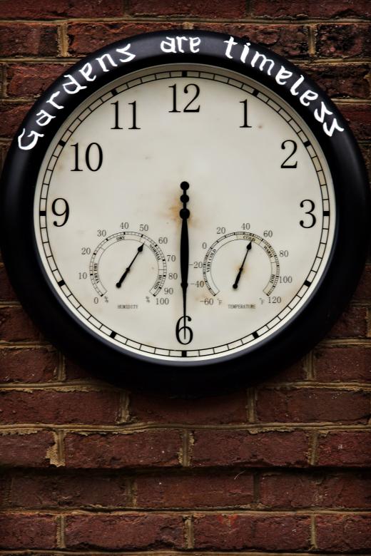 Free stock image of Garden Clock created by Modern Touch Photography