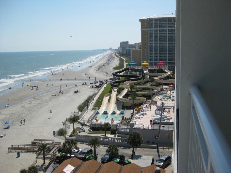 Free stock image of Overlooking the crowded beach created by John Boker