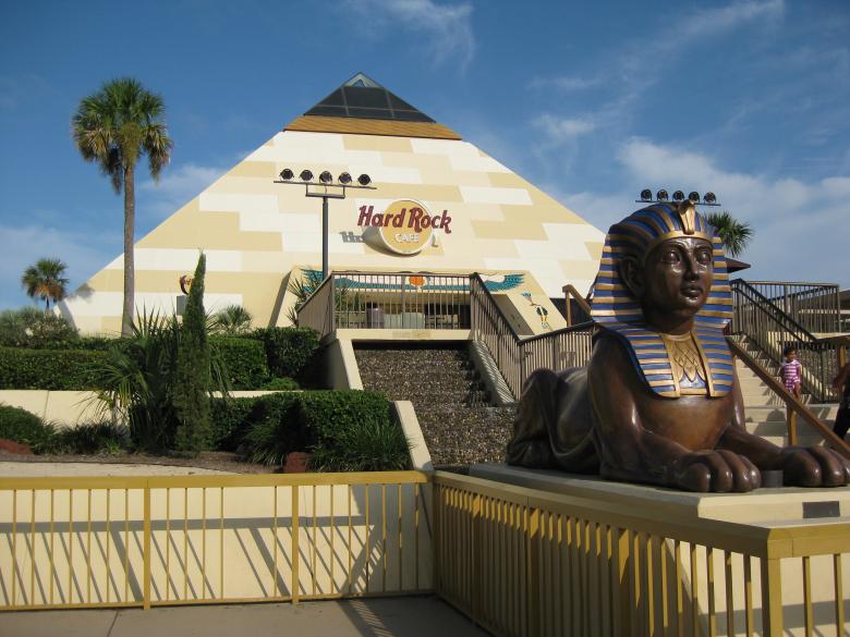 Free stock image of Hardrock cafe pyramid created by John Boker