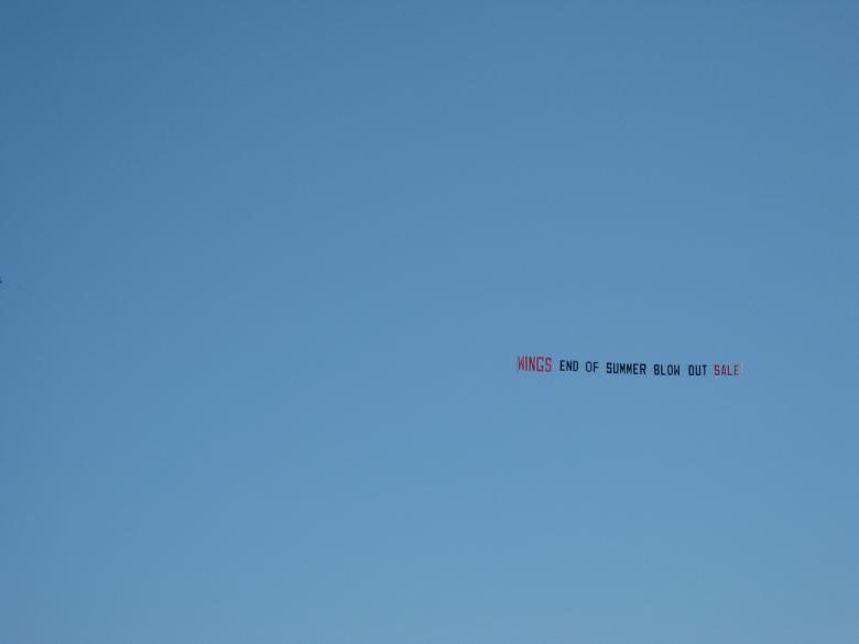 Free stock image of Flying Sign created by John Boker