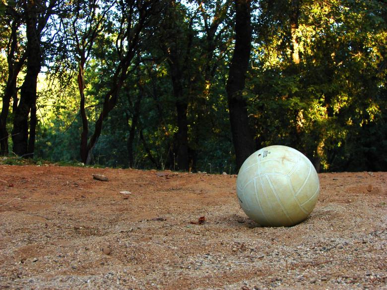 Free stock image of Volleyball on Red Ground created by Stefan Giuliani