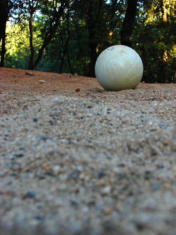 Free stock image of Volleyball on Red Ground created by Stefan Giuliani