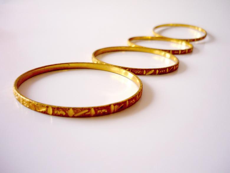 Free stock image of Gold Bangles created by Bilal Aslam