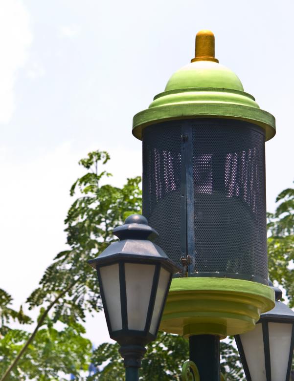 Free stock image of Green Garden Lamp created by linno1234