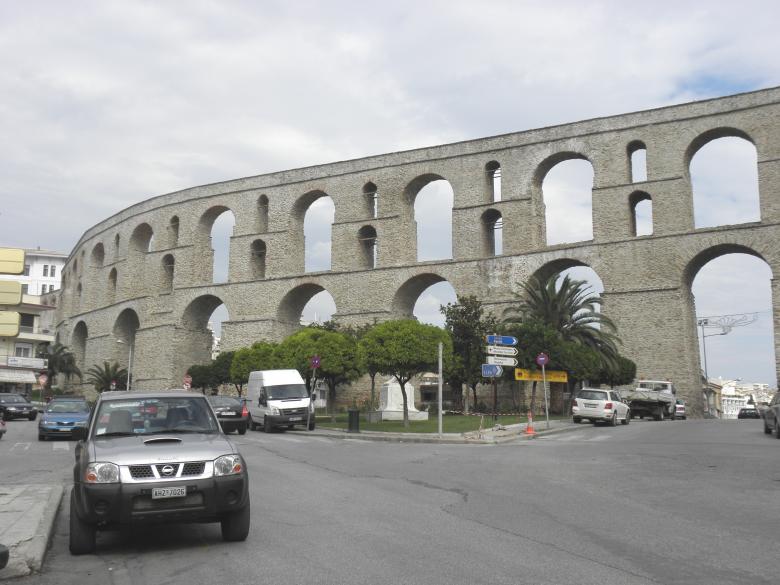 Free stock image of Aqueduct in Kavala, Greece created by Yuliy Ganev