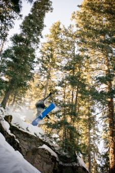 Backcountry Snowboard Air - Free Stock Photo