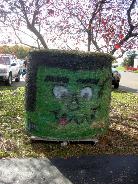 Free stock image of Frankenstien Hay Bail created by Brian