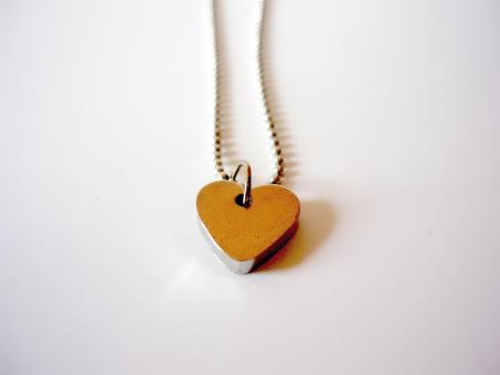 Free Stock Photo of Heart Necklace