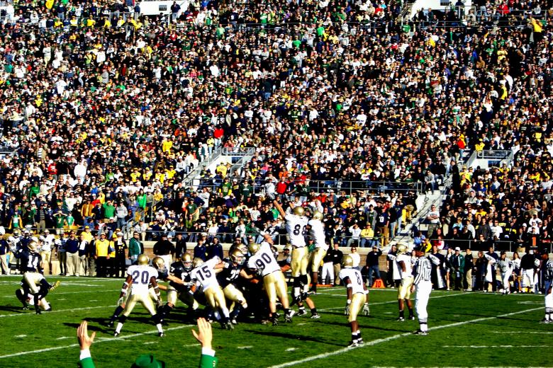 Free stock image of ND Football Game created by Brian