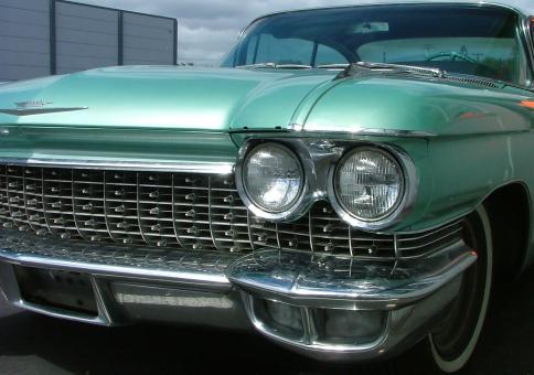 Free Stock Photo of Green Ford Thunderbird
