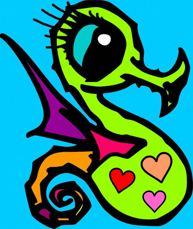 Free stock image of Seahorse created by klarissa meyers