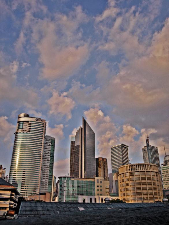 Free stock image of Makati skyscrapers created by Ed Davad