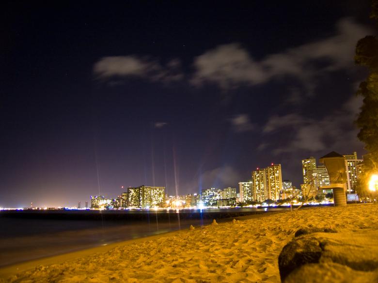 Free stock image of Hawaii at Night created by Bryan