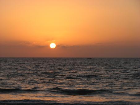 Sunset at Karachi Beach - Free Stock Photo