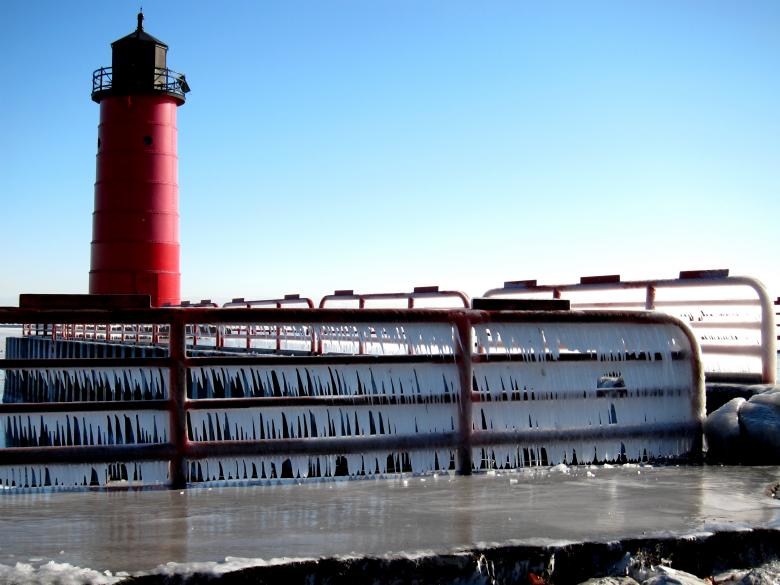 Free stock image of Frozen Lighthouse created by Brian