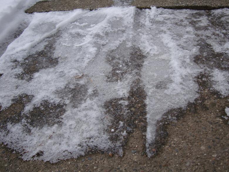 Free stock image of Ice-covered sidewalk created by Nathan Bierma