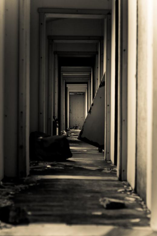 Free stock image of Abandoned Hallway created by Bjorgvin