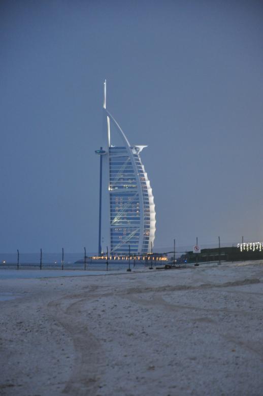 Free stock image of Burjul Arab at sunset created by Naumaan Hassan